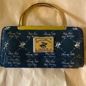 BH Polo Clun wrist purse Black and Gold